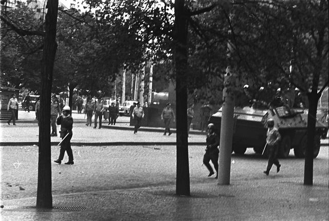 21.8.1969 - Praha, Václavské náměstí - Foto: Dušan Neumann