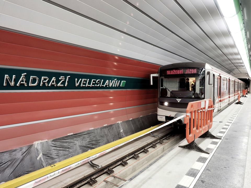 Stanice metra Nádraží Veleslavín - Foto: Metrostav