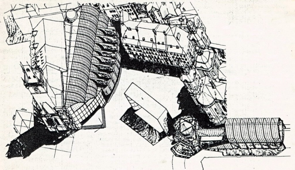 Návrh Louda, Kulík Stýblo 1988 včeteně lanovky na Letnou