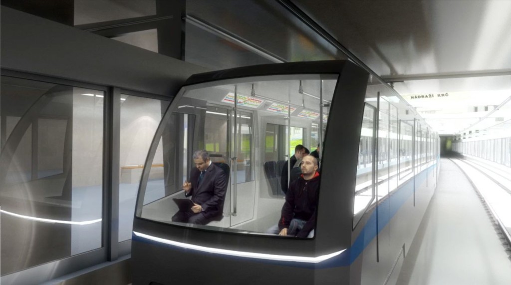 Metro bez řidiče - koncepce řešení DÚR 2- Vizualizace Metroprojekt