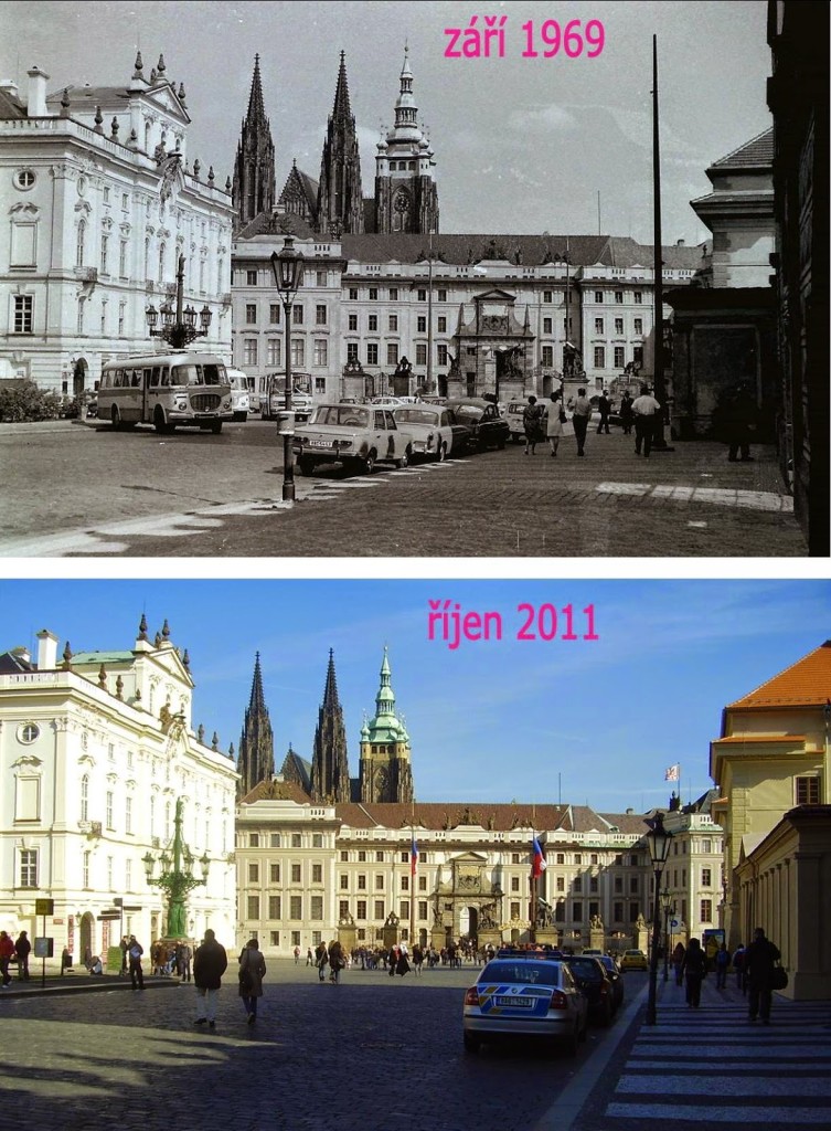 Hradčanské náměstí – Foto a koláž: Václav Víšek
