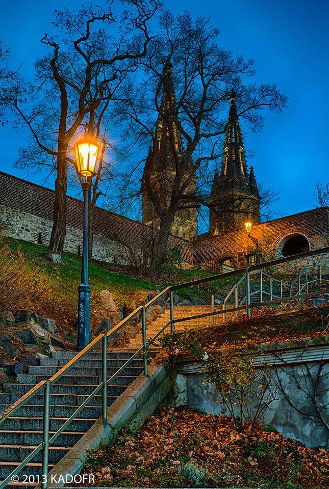 Na schodech k Vyšehradu - Foto: Karel Dobeš
