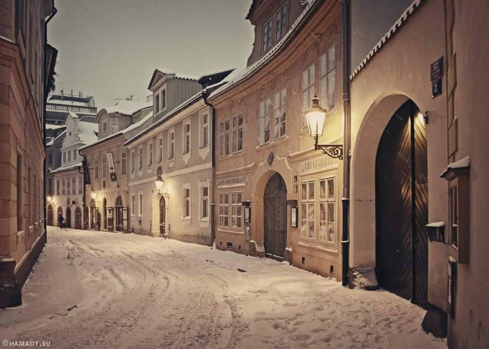 Sněhová krása z Míšeňské ulice - Foto: Jan Hamaďák
