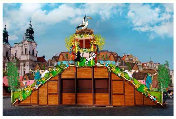 Velikonoční trhy na Staroměstském a Václavském náměstí vítají jaro s kocourem Mikešem - Zdroj: www.trhypraha.cz